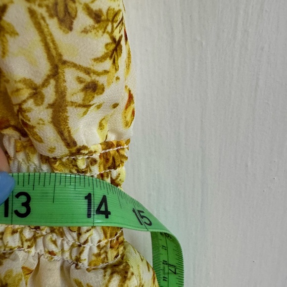 Yellow Floral Tiered Ruffled H&M Dress - Picture 8 of 8